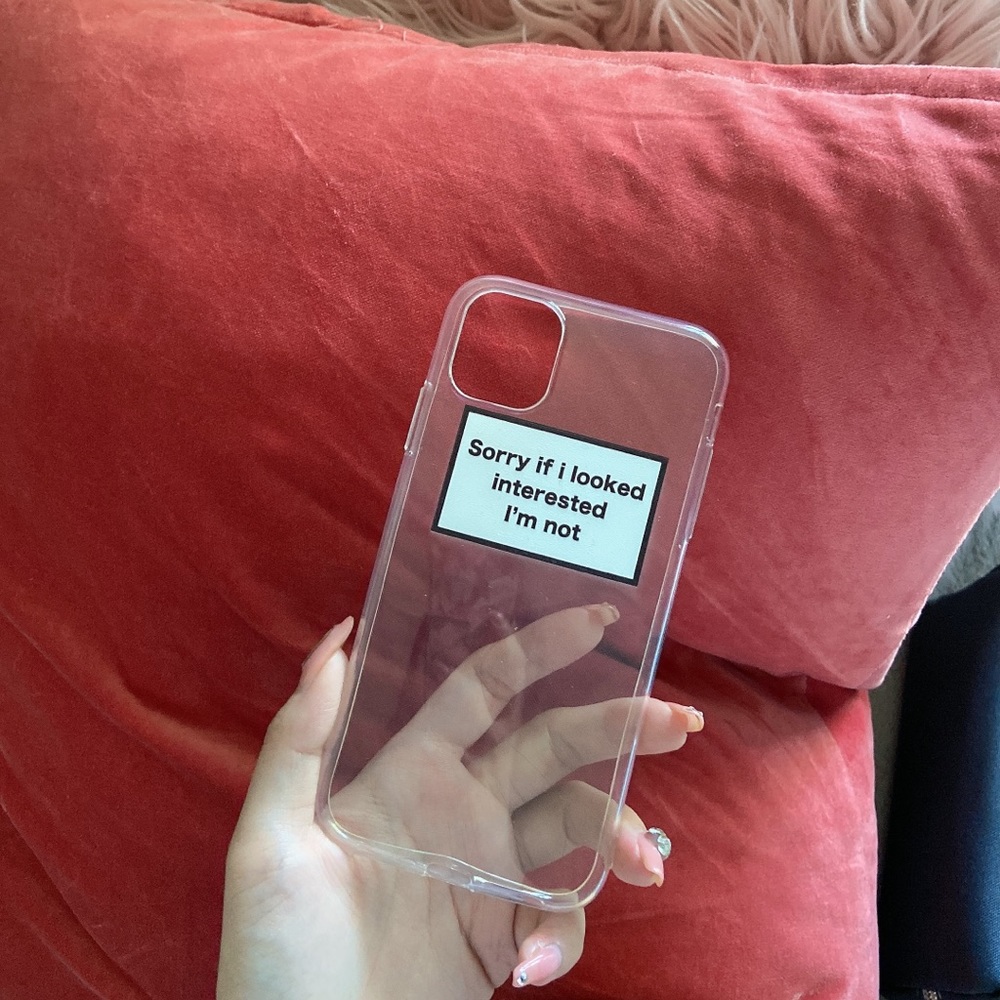 iPhone 11 slogan phone case